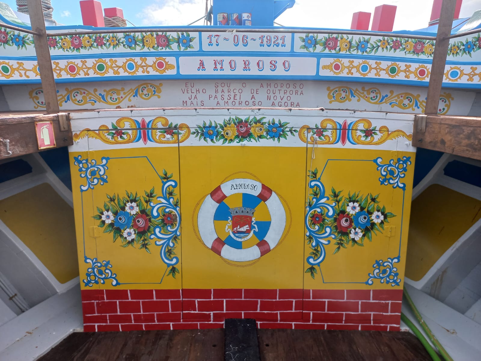 Painel de popa do Amoroso